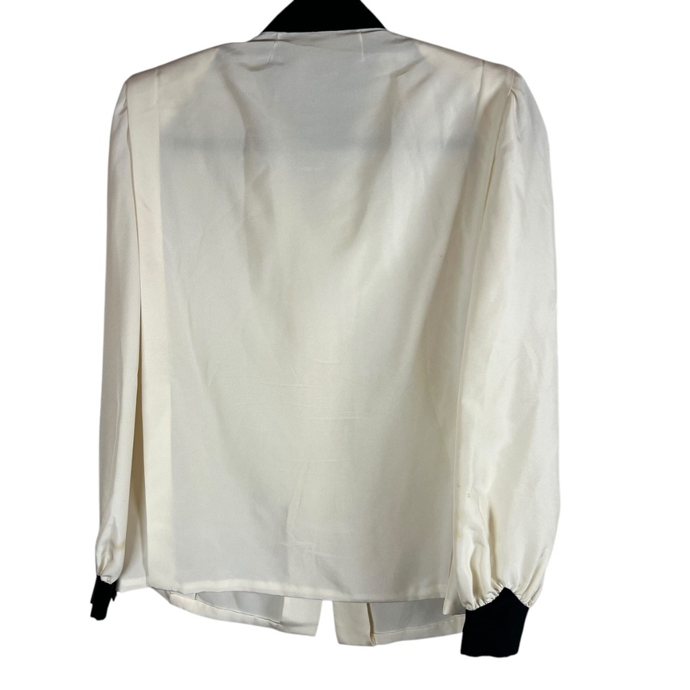 Vintage The Mediterranean Seattle by Roberto Avolio Milano 100%Silk Blouse Small - Picture 2 of 10